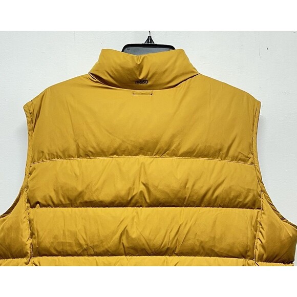 Eddie Bauer Men's Size XXL Yellow Puffer MVest Down Classic Sys Dkhoney - Picture 8 of 14